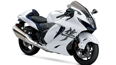 2021 Suzuki Hayabusa White Blue Front Right