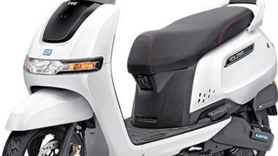 Tvs Iqube Front Quarter Left
