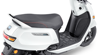 Tvs Iqube Rear Quarter Right Top