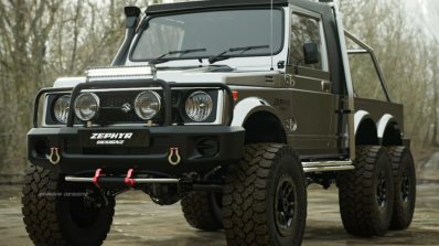 Maruti Suzuki Gypsy 6x6 Rendering Front Quarter