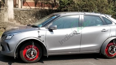 Maruti Suzuki Baleno Hyrid Spied Side Profile