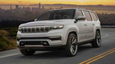 2021 Jeep Grand Wagoneer Concept Front Three Quart