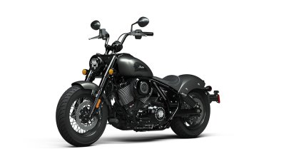 India Chief Bobber Dark Horse Front Left