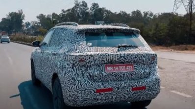 Volkswagen Taigun Spied Rear Quarter