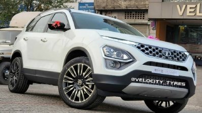 2021 Tata Safari Modified Front 3 Quarters