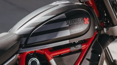 Ducati Scrambler Desert Sled Fasthouse Tank Closeu