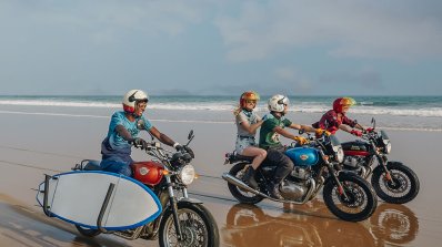 2021 Interceptor 650 Beach Shot