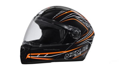 Studds Ninja Elite Super D5 Decor Helmet Black Wit