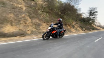 Ktm 250 Adventure Cornering Shot