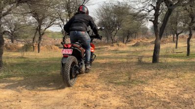 Rear Side Look Of Ktm 250 Adventure