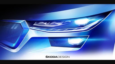 Skoda Kodiaq Facelift Headlamps Sketch