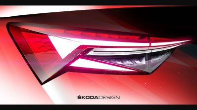 Skoda Kodiaq Facelift Tail Lamps Sketch