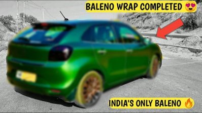 Modified Maruti Baleno Rear Side View