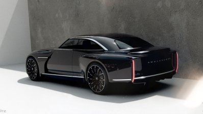 Hindustan Ambassador Modern Rendering Rear Quarter