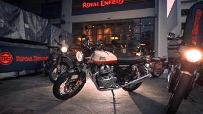 Royal Enfield Interceptor At Singapore Showroom