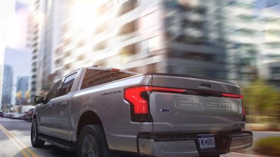 2022 Ford F 150 Lightning Rear Quarter View