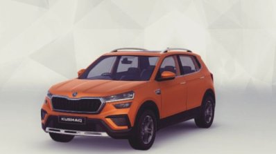 Skoda Kushaq Front Quarter Orange