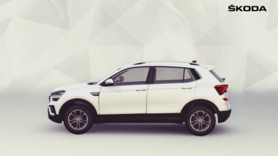 Skoda Kushaq Side Profile White