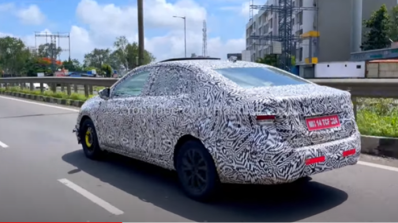 Skoda Slavia Spied Rear Quarter