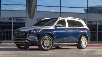 Mercedes Maybach Gls 600 Blue Front Three Quarters