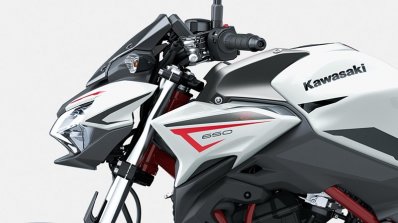 2022 Kawasaki Z650 Red Closeup