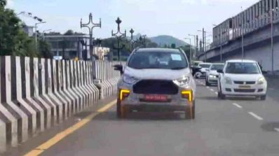 Ford Ecosport Facelift Spy Shot Led Drl