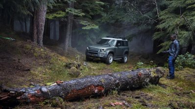 Land Rover Defender 90 In Forest