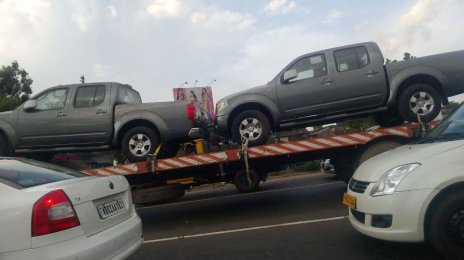 Nissan Frontier pickups spotted in Kolkata by an IAB reader