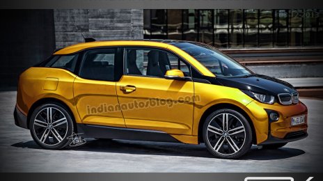 Render - BMW could stretch the i3 to spin off an 'i5' family car