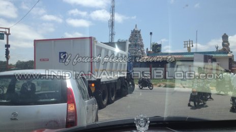 Spied - Russian Kamaz 6540 tipper caught testing in India