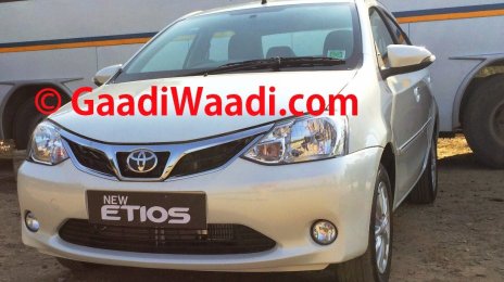 Spied - Toyota Etios facelift fully revealed in India