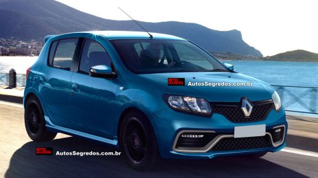 Renault Sandero RS hot hatch to launch in Brazil this year - Rendering