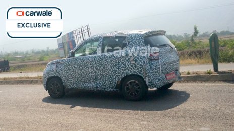 Mahindra S101 (Mahindra XUV100) snapped on Pune highway - Spied
