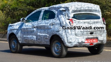 Tata Nexon (Osprey) compact SUV shows its ground clearance - Spied