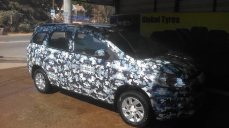Chevrolet Spin snapped inside-out ahead of Auto Expo showcase - Spied
