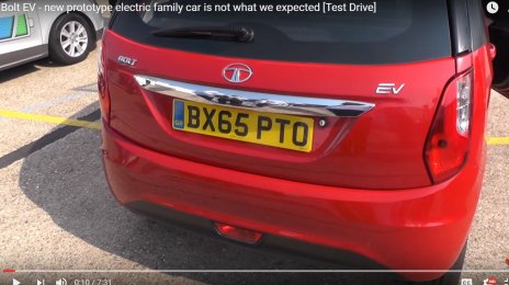 Tata Bolt EV prototype showcased in UK - Video