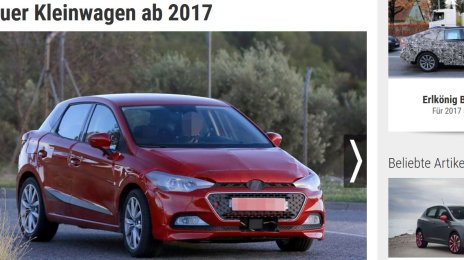 2017 SEAT Ibiza camouflaged to look like the Hyundai i20