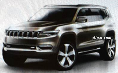 Jeep K8 SUV concept revealed in leaked sketches