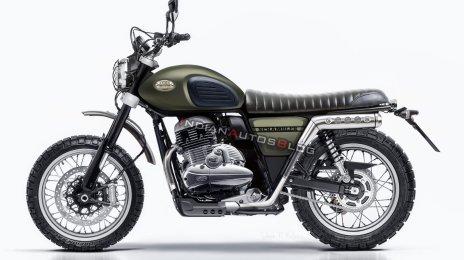 Jawa 300 'Scrambler' imagined, to be unveiled on 15 November