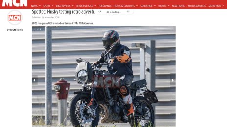 Husqvarna 801 Scrambler (KTM 790 Adventure based) spied testing in Europe