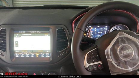 Indian-spec Jeep Compass Trailhawk exterior & interior leaked