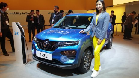 Renault K-ZE (Renault Kwid electric) - Live from Auto Expo 2020