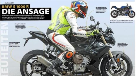 2021 BMW S 1000 R with BMW F 900 R headlight spotted testing
