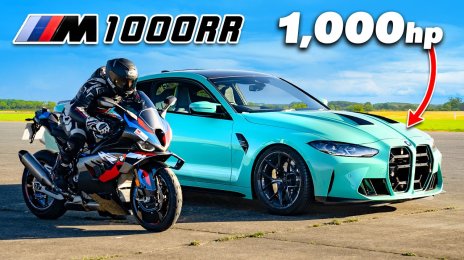 M Madness: Tuned BMW M4 Takes on the M1000RR in a Drag Race