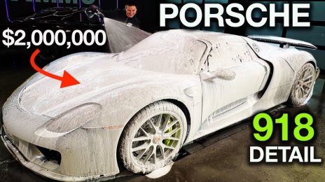 Watch This $2.5M Porsche 918 Spyder Get Complete Detailing