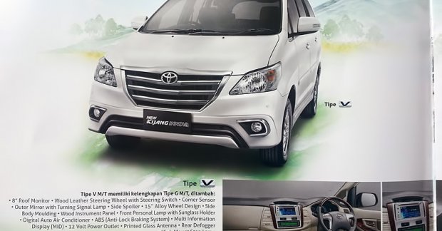 New brochure scans of the Toyota Innova Facelift available