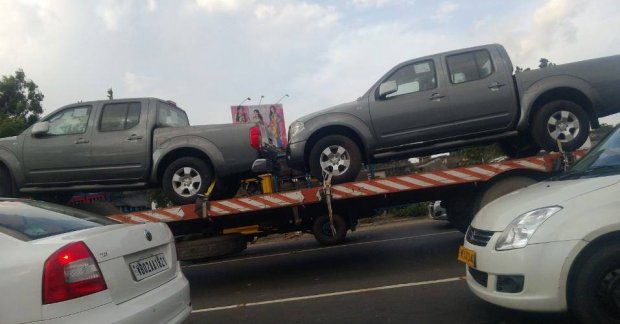 Nissan Frontier pickups spotted in Kolkata by an IAB reader