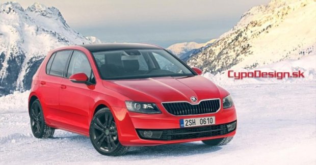 Render - Next generation Skoda Fabia