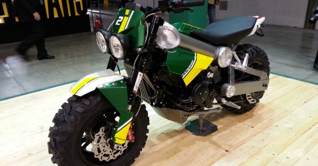 EICMA - Caterham Brutus 750, Classic E-Bike, Carbon E-Bike