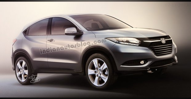 Production Honda Urban SUV rendered